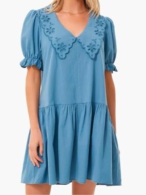 Tuckernuck Pomander Place French Blue Kit Dress Size S